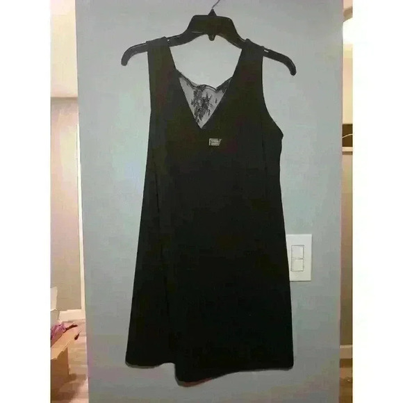 Abercrombie & Fitch Dress Size XS Black Lace Back Panel Mini Date Night Out - Picture 2 of 3
